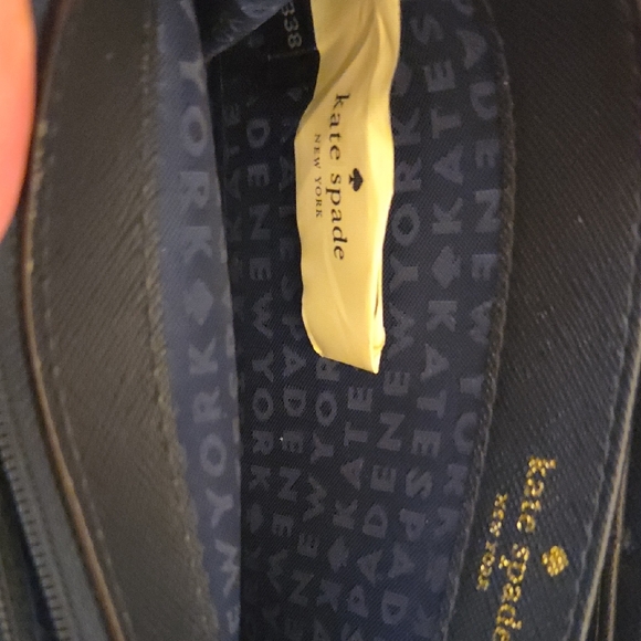 Kate Spade Blue Wallet with Red and White Stripes - Picture 5 of 9